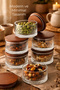 Handmade Glass, Set of 6 Round, Breakfast and Snack Bowls - 2