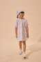 Bandana Striped Dress Red - 2