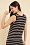 Patterned Knitted Sleeveless Top - 6