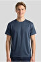 Men's Smoked Regular Modal Fabric Silky Textured Crew Neck T-Shirt