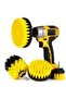 Bathroom Bathtub Shower Cabin Car Wheel Seat Washing Cleaning 3-Piece Drill Bit Brush Set