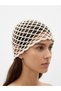 White Gray Glitter Women's Hairnet Hat - 2