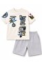 Boy's Shorts T-Shirt Summer Bottom Top Set 100% Cotton