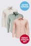 3-Piece Men's Linen Shirt Set |   Ecru, Green, Salmon