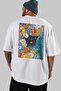 For the Sake of Cats 103 Cat Printed White Oversize T-Shirt 100% Cotton Unisex Cat Lover Premium Design - 5