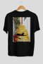 For the Love of Cats 50 Cats Printed Black Oversize T-Shirt 100% Cotton Unisex Cat Lover Premium Design