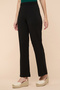 Solid Wide Leg Pants with Elastic Waist - 5