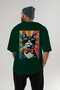 37 Cats for the Sake of Cat Love Printed Green Oversize T-Shirt 100% Cotton Unisex Cat Lover Premium Design - 4