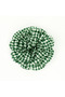 Pine Green White Gingham Large Rose Clip Buckle - 6