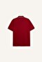 Cotton Standard Fit Short Sleeve Polo Red T-Shirt H4854Ax26Sm - 5