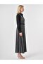 Belt Detailed Denim Dress Anthracite - 5