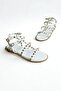 White Pin Women's Gladiator Sandals Ew4042 - 3