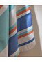 Elia Cotton Beach Towel - Orange/Navy Blue - 70X150 cm - 4
