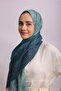 شال أهنك منقوش على الوجهين - لون أزرق فاتح - 7
