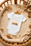 Nature Printed Short Sleeve Baby Bodysuit with Snap Fasteners 100% Cotton - 3