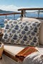 Marine Patterned Decorative Throw Pillow Cover – Nautical Themed Throw Pillow with Anchor, Rudder, and Sailboat Prints