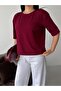 Premium Viscose Sausage Collar Half Sleeve Comfortable Fit Flexible Summer Knitwear Blouse - 5