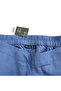 Women's Blue Wide Leg Elasticated Waist Trousers - 3