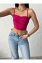 Women's Fuchsia Strappy Sandy Crop Blouse - 4
