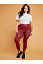 Plus High Waist Checked Leggings - 2
