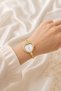 Calben Gold Heart Case Women's Wristwatch – Elegant Gold Color Steel Band Minimal Analog Women's Watch - 6