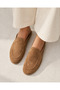 Mule Genuine Leather Tobacco Suede Women's Slippers Comfortable Fit Daily Lightweight Women's Shoes - 2