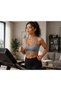 2-Pack Ribbed Thick Straps - with Removable Pads - Bralet Stretchy Sports Bra - Casual Sports Crop 2-Pack - Gray 2-Pack - 6