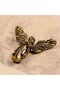 Antique Brass Guardian Angel Figurine – 4.5 cm Height | Vintage-Style Decorative Desk Ornament & Home Décor Accent - 3