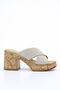 Frm 703 Thick Heeled Cross-Strapped Slippers - 2