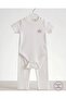 King Crown Embroidered Short-Sleeved 2-Piece Baby Top-Bottom Set with Snap Fasteners Pajama Set Summer (2 Sets Are Sent) - 2