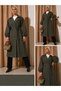 Standard Size Summer Trench Coat - Stylish Design with Rubber Sleeve Detail Summer Trench - 2