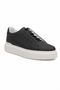 Genuine Leather Men's Lace-Up Matte Leather Sneaker Shoes Ronald - 2