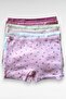 Patterned Camisole Girls' Ribbed Boxer 6-Piece Set Breathable Cotton Fabric - 4