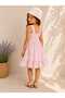 Hat and Straps Plaid Summer Girl's Dress - 4