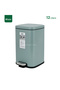 Stainless Steel Color coated Slow Cloasing Bin 12L Blue