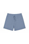 Stretchy Ribbed Cotton Lycra Camisole Women's Shorts - Blue - 5