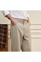 Men Regular Cotton Tencel Khaki Pants - 6