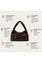 Women's Brown Soft Textured Buckle Shoulder Bag Daily Use Bag - 8