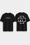 Rammstein Printed Crew Neck Oversize Black T-Shirt T-Shirt