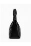 Women's Black Knot Buckle Detailed Zippered Shoulder Bag - 6