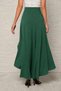 New Season Women's High Waist Sandy Skirt with Asymmetrical Front Detail - 3