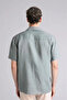 100% Linen Regular Fit Polo Collar Short Sleeve Shirt G5254Ax26Sm - 5