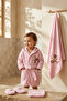 Bloom Soft Cotton 4-Piece Embroidered Baby Bathrobe and Towel Set 2-3 Years - Powder Pink - High Absorbency Y - 7