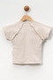 Girl's Ribbed Cotton Fabric Short Sleeve T-Shirt - 3