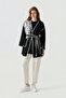 Black Suit with Belted Contrast Piping Detail 1852