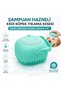 Cat and Dog Pet Washing Brush with Shampoo Container Silicone Pet Bath Washcloth