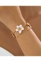 Women's Mineli Ecru Flower Bracelet - 2