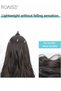 3Pcs Clip in Hair Extensions Invisible Adjustable Long Wavy Synthetic Heat Resistant Hairpieces for Women Girls (60cm,Natural Black) - 6