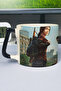كوب السيراميك الفاخر المطبوع من The Last of US (قطعة واحدة) بمقبض أسود خاص V3D