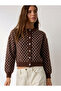 Women's Polka Dot Buttoned Knitwear Cardigan - 3